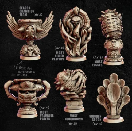 Blood bwol trophies 3d printing stl files
