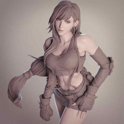 Final Fantasy VII Fan Art – Tifa Lockhart Statue